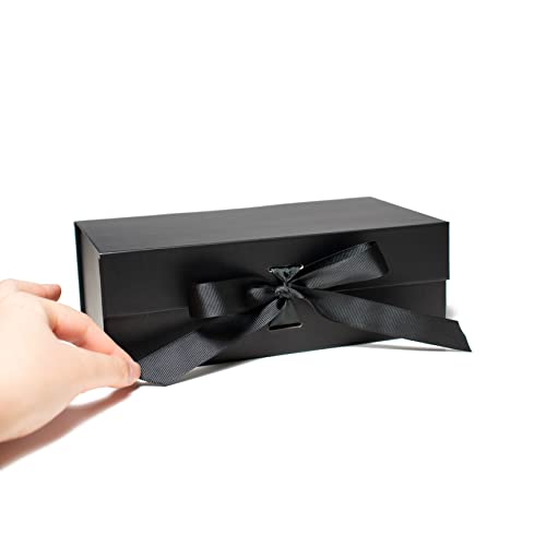 9 x 5 x 3 in. black gift box | 5 pack of black boxes | gift boxes with lids | bridesmaid proposal box | black box | gift boxes for presents | large gift box | bridesmaid box | small box